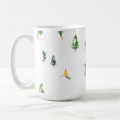Freeride Alpine Skiern Skifahren Party Kaffeetasse (Links)
