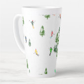 Freeride Alpine Skiern Skifahren Party Milchtasse (Linke Ecke)