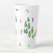 Freeride Alpine Skiern Skifahren Party Milchtasse (Vorderseite)