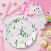 Freeride Alpine Skiern Skifahren Party Pappteller (Party)