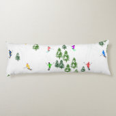 Freeride Alpine Skiern Skifahren Party Seitenschläferkissen (Rückseite)