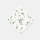 Freeride Alpine Skiern Skifahren Party Serviette (Ecke)