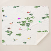 Freeride Alpine Skiern Skifahren Party Sherpadecke (Vorderseite (Horizontal))