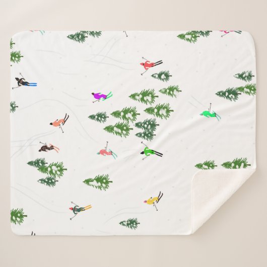 Freeride Alpine Skiern Skifahren Party Sherpadecke (Vorderseite (Horizontal))