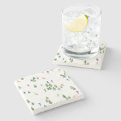 Freeride Alpine Skiern Skifahren Party Steinuntersetzer (Seitenansicht)