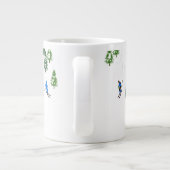 Freeride Alpine Skiern Skifahrer Skifahrer Jumbo-Tasse (Rückseite)