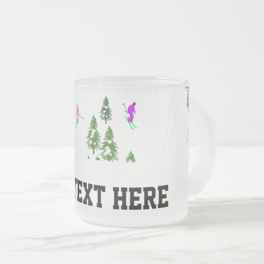 Freeride Alpine Skiern Skifahrer Skifahrer Mattglastasse (VorderseiteRechts)