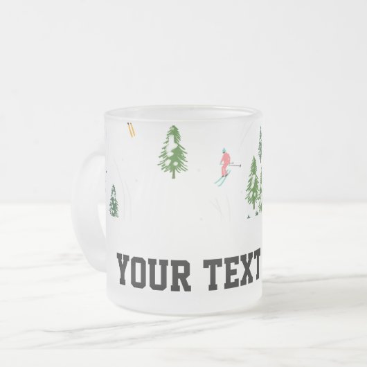 Freeride Alpine Skiern Skifahrer Skifahrer Mattglastasse (Vorderseite Links)