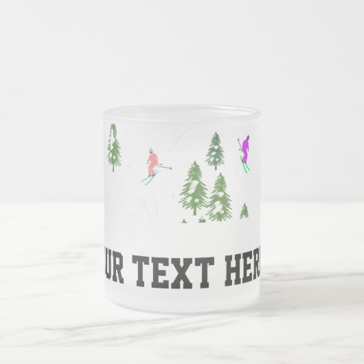 Freeride Alpine Skiern Skifahrer Skifahrer Mattglastasse (Mittel)