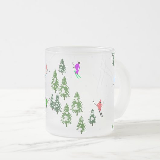 Freeride Alpine Skiern Skifahrer Skifahrer Mattglastasse (VorderseiteRechts)