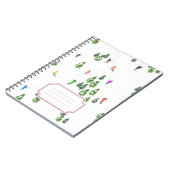 Freeride Alpine Skiers Skifahrer Name Sticker Notizblock (Linke Seite)