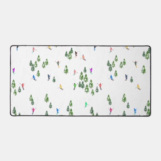 Freeride Alpine Skiers Skilaufe Ski Schreibtischunterlage (Vorderseite)