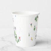 Freeride Alpine Skifahrer Skifahren Skifahren Skis Pappbecher (Rechts)