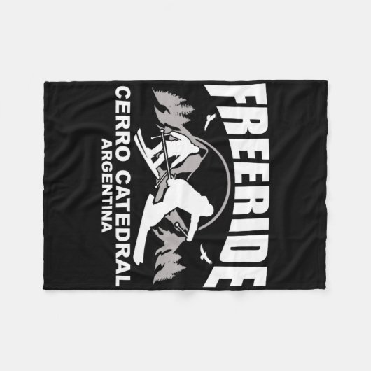 Freeride Skiing Cerro Catedral Argentinien Fleecedecke (Vorderseite (Horizontal))