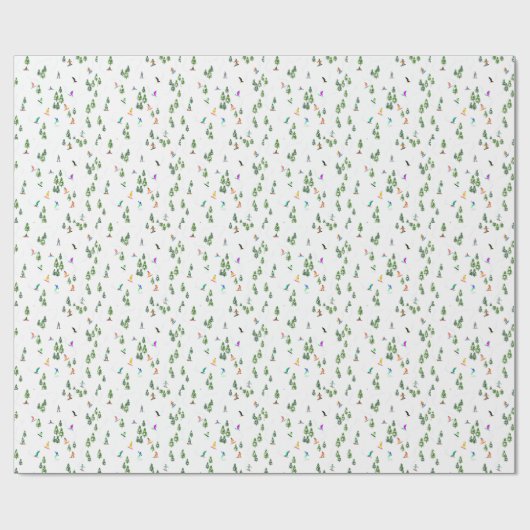 Freeride Snowboard Snowboarder Snowboarder Geschenkpapier (Flach)