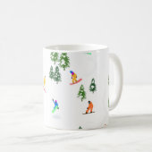 Freeride Snowboard Snowboarder Snowboarder Kaffeetasse (VorderseiteRechts)