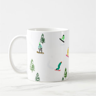 Freeride Snowboard Snowboarder Snowboarder Kaffeetasse