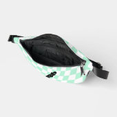 Freeride Snowboarder Cartoon Checkered Bauchtasche (Offen)