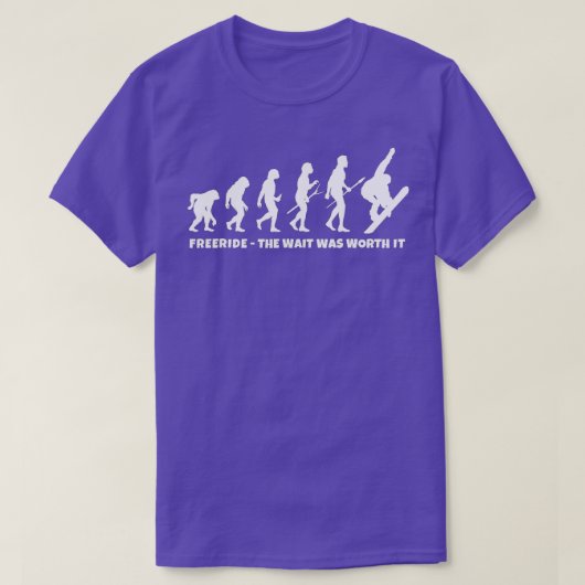 Freeride-Snowboarder Evolution des Freeride-Snowbo T-Shirt (Design vorne)