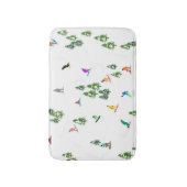 Freeride Snowboarder Snowboarden Illustration Badematte (Vorderseite Vertikal)