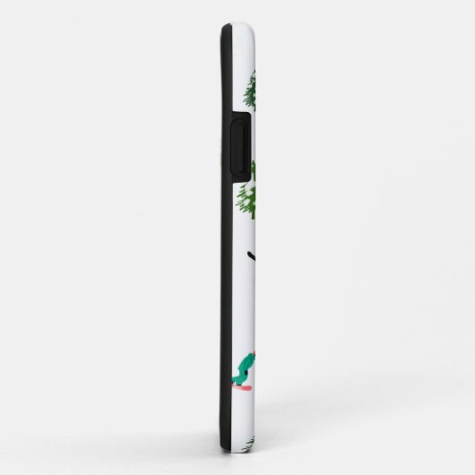 Freeride Snowboarder Snowboarden Illustration Case-Mate iPhone Hülle (Hinten/Rechts)