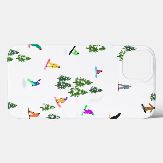 Freeride Snowboarder Snowboarden Illustration Case-Mate iPhone Hülle (Rückseite (Horizontal))