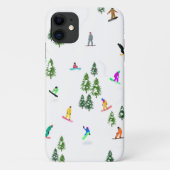 Freeride Snowboarder Snowboarden Illustration Case-Mate iPhone Hülle (Rückseite)