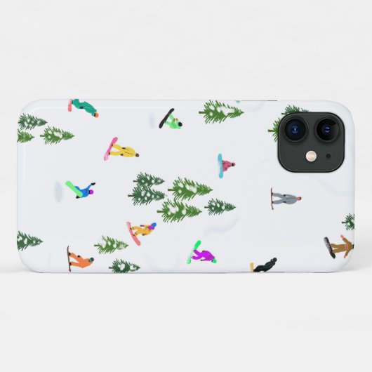 Freeride Snowboarder Snowboarden Illustration Case-Mate iPhone Hülle (Rückseite (Horizontal))