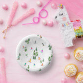 Freeride Snowboarder Snowboarden Illustration Pappteller (Party)