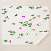 Freeride Snowboarder Snowboarden Illustration Sherpadecke (Vorderseite (Horizontal))