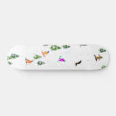 Freeride Snowboarder Snowboarden Illustration Skateboard (Horizontal)