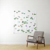 Freeride Snowboarder Snowboarden Illustration Wandteppich (Beispiel (Horizontal))