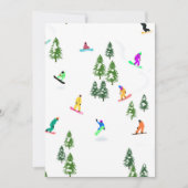 Freeride Snowboarder Snowboarden Xmas Einladung (Vorderseite)