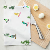 Freeride Snowboarder Snowboarder Design Geschirrtuch (Viertel Falte)