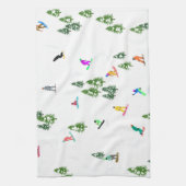 Freeride Snowboarder Snowboarder Design Geschirrtuch (Vertikal)