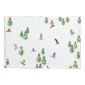 Freeride Snowboarder Snowboarder Design Kissenbezug (Rückseite-Links)