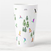 Freeride Snowboarder Snowboarder Design Milchtasse (Vorderseite)