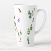 Freeride Snowboarder Snowboarder Design Milchtasse (Rechts)