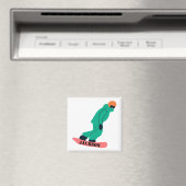 Freeride Snowboarder Snowboarder Stift Magnet (In Situ (Geschirrspüler))