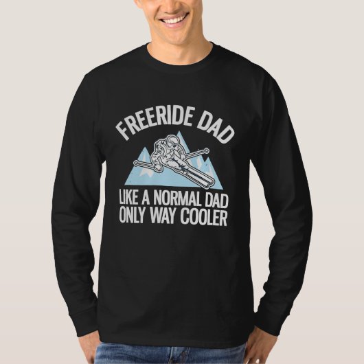 Freeriding Alpine Skiing Freeride Dad 2 T-Shirt (Vorderseite)