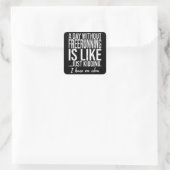 Freeruning lustiges Sportgeschenk Quadratischer Aufkleber (Tasche)