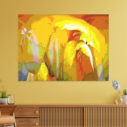 Freesia Abstrakt Leinwanddruck (Insitu (Wohnzimmer))