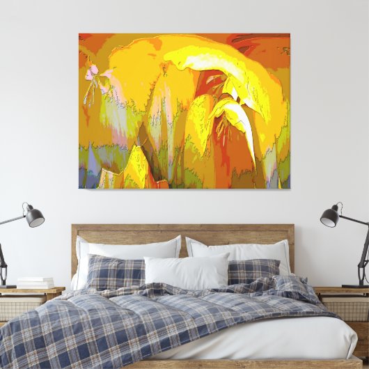 Freesia Abstrakt Leinwanddruck (Insitu (Schlafzimmer))