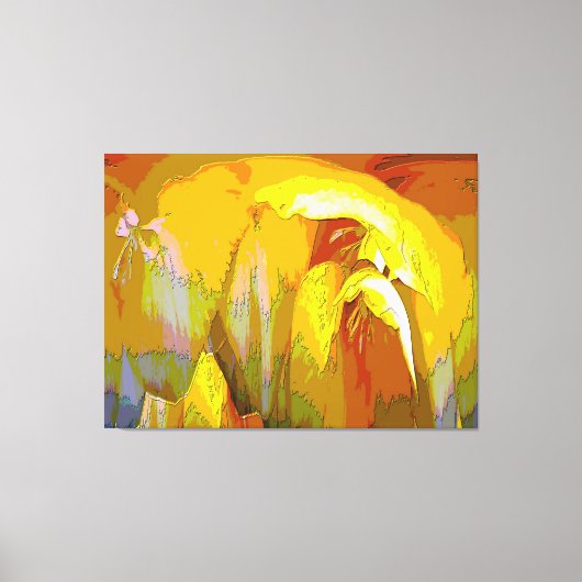 Freesia Abstrakt Leinwanddruck (Vorderseite)