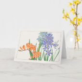 Freesia, afrikanische Lilie von Tanigami Konan Karte (Gelbe Blume)