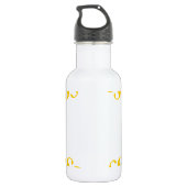 Freesia-Blume 7 Edelstahlflasche (Rückseite)