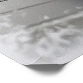 Freesia Blume auf der Tastatur Poster (Ecke)