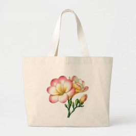 Freesia Blume Design Jumbo Stoffbeutel