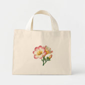Freesia Blume Design Mini Stoffbeutel (Vorne)