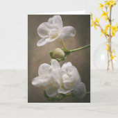 Freesia Blume Karte (Gelbe Blume)